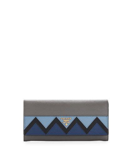 bergdorfgoodman prada greca saffiano|Prada Saffiano Greca Flap Wallet, Blue/White/Red  .